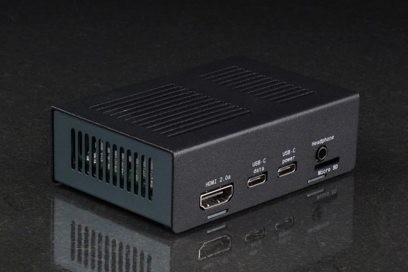 KKSB Cases KKSB Coral Dev Board Case | Black and Grey Aluminum Enclosure with Space for Coral Dev Heatsink Fan - Image 4